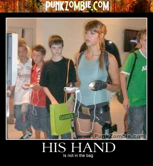 His Hand Demotivational Poster